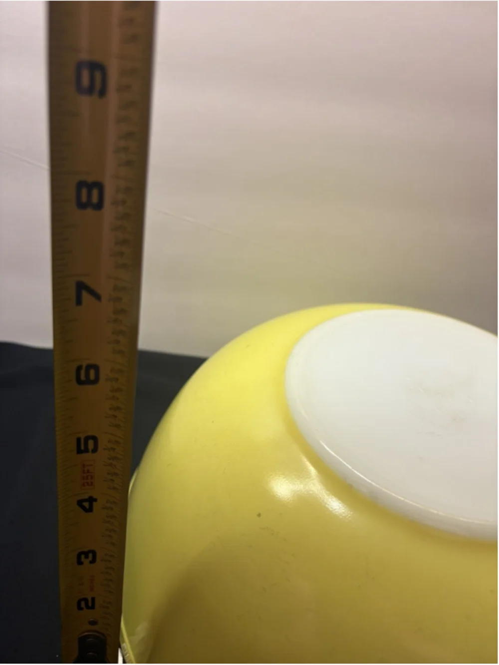 Pyrex Mixing Bowl 404 Yellow Retro Vintage Kitchenware 4 Quart Used